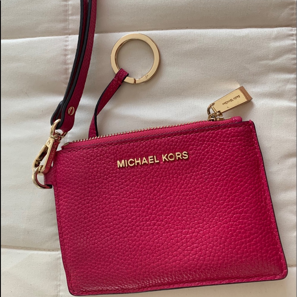 Pink Michael Kors coin purse